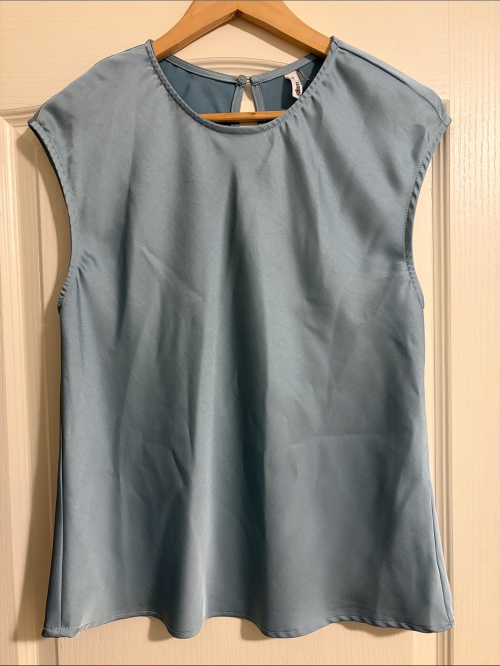 glam Light Blue Cap Sleeve Camisole